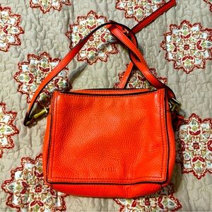 Fossil coral orange crossbody
